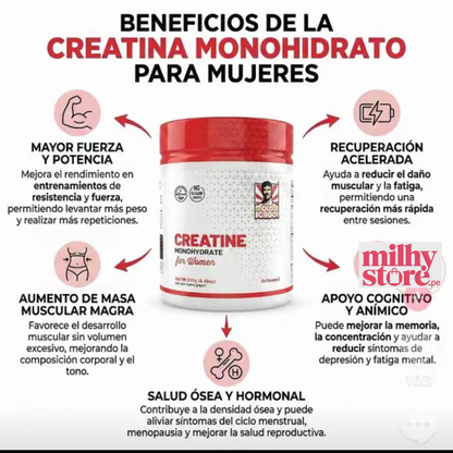 CREATINA MONOHIDRATADA PARA MUJERES